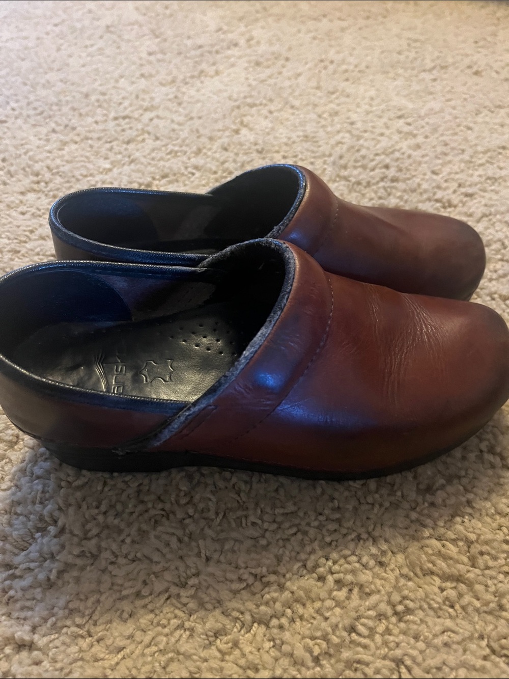 Dansko Women's Brown Leather Clogs - Slip-On Mule